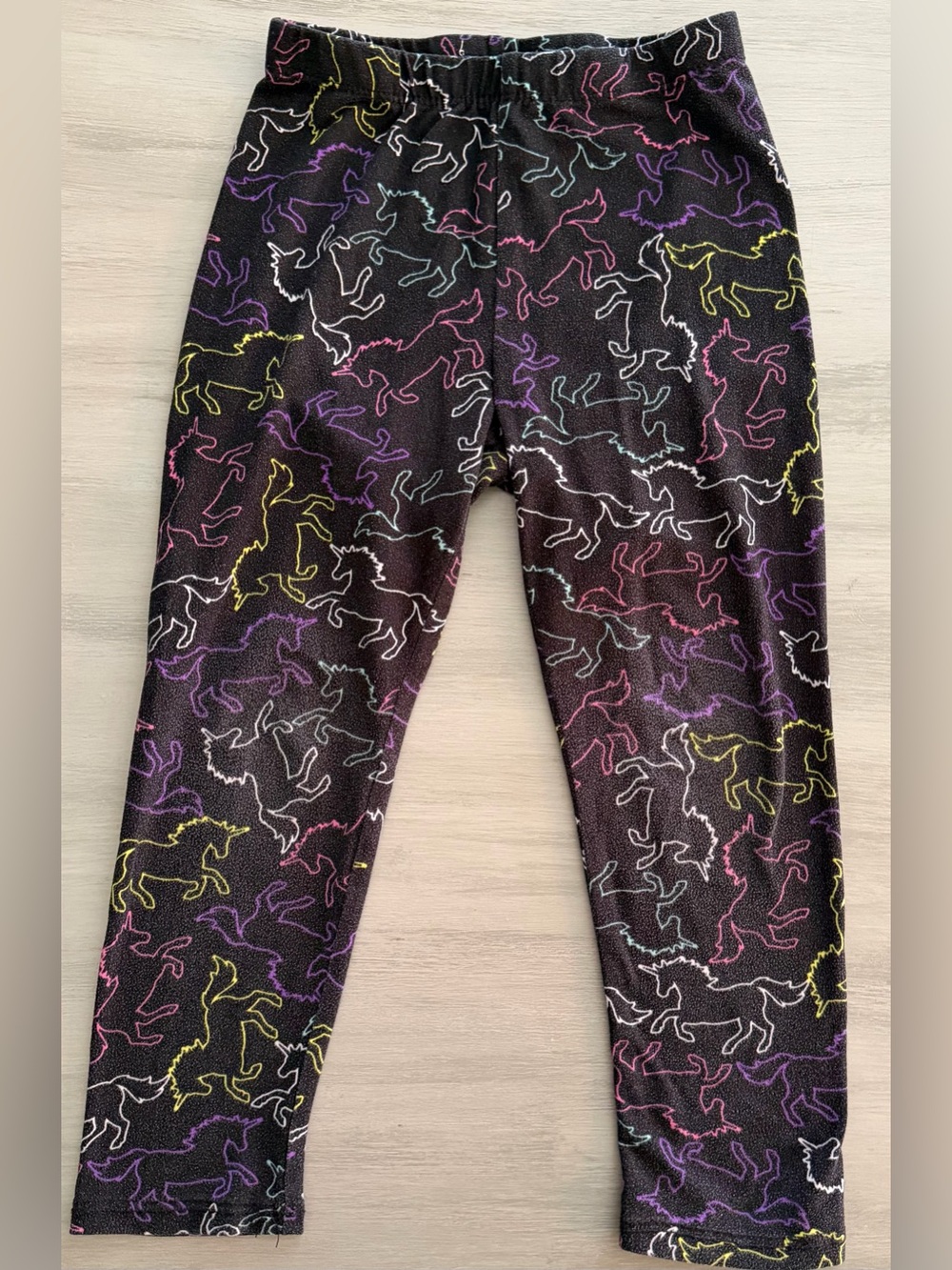 Girls Bundle 4T/5 Shirts & Leggings Unicorns, Animal Prints - Picture 3 of 11